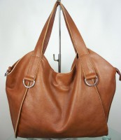Tan 100% Genuine Leather Oversized Handbag